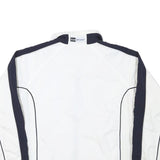 PUMA Womens White & Black Polyester Blend Zip Jacket UK 16 Plain Sporty Casual