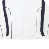 PUMA Womens White & Black Polyester Blend Zip Jacket UK 16 Plain Sporty Casual