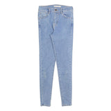 LEVI'S 720 Womens Jeans Blue Slim Skinny Denim Light W25 L28 Stretch Cotton