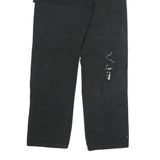 DICKIES Mens Black Regular Fit Straight Denim Jeans W34 L32 Workwear Zip Closure