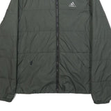 ADIDAS Mens Green Jacket S Polyester Plain Zip Full Zip Sportswear Light
