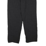 CALVIN KLEIN Mens Cotton Blend Black Relaxed Straight Trousers W34 L29 Smart