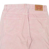 LEVI'S Mens Shorts Pink XL W34 Denim Classic Fit Button Pockets