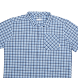 COLUMBIA Mens Blue & Black Check Shirt XL Outdoor Casual Button Front