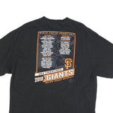 MAJESTIC Mens Black San Francisco Giants World Series 2010 Graphic T-Shirt XL