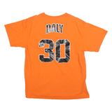 MAJESTIC Mens Orange Giants Graphic T-Shirt L Short Sleeve Crew Neck Sport