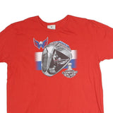 FANATICS Mens Red NHL Stanley Cup Champions Graphic T-Shirt XL Short Sleeve Crew