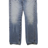 LEVI'S 501 Mens Jeans Blue Regular Straight Denim Medium W32 L32 Classic Button