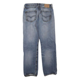 LEVI'S 501 Mens Jeans Blue Regular Straight Denim Medium W32 L32 Classic Button