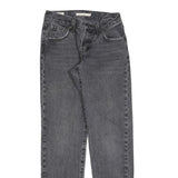 LEVI'S Womens Regular Fit Grey Denim Jeans W23 L31 Cotton Blend Zip Classic