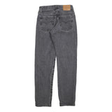 LEVI'S Womens Regular Fit Grey Denim Jeans W23 L31 Cotton Blend Zip Classic