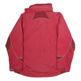 COLUMBIA Womens Red Polyester Outdoor Jacket L Zip Windbreaker Sportswear