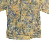 NTCO Mens Beige & Blue Pattern Cotton Shirt XL Casual Summer Style Button Front