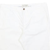 JACK WILLS Mens White Casual Cotton Blend Shorts L W36 Classic Fit Summer