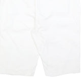 JACK WILLS Mens White Casual Cotton Blend Shorts L W36 Classic Fit Summer