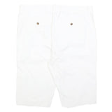 JACK WILLS Mens White Casual Cotton Blend Shorts L W36 Classic Fit Summer