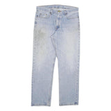 DICKIES Mens Light Blue Regular Fit Straight Denim Jeans W34 L32 Workwear Zip