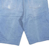 WRANGLER Womens Shorts Blue Casual Denim L W38 Lightweight Cotton Blend