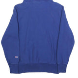 CHAMPION REVERSE WEAVE Womens Blue Pullover Hoodie L Cotton Blend Casual
