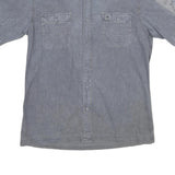 TIMBERLAND Mens Blue Shirt L Cotton Casual Short Sleeve Button Shirt