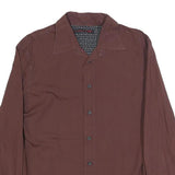 LEVI'S Mens Maroon Plain Shirt M Cotton Long Sleeve Button Closure Classic Fit