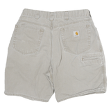 CARHARTT Mens Shorts Beige Casual Plain M W30 Durable Cotton Blend Workwear