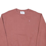 CHAMPION Mens Pink Pullover Sweatshirt M Cotton Blend Crew Neck Casual Comfort