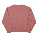 CHAMPION Mens Pink Pullover Sweatshirt M Cotton Blend Crew Neck Casual Comfort