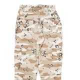 Cotton Blend Womens Beige Cargo Regular Fit Zip Trousers W24 L26 Camouflage