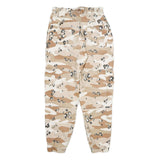Cotton Blend Womens Beige Cargo Regular Fit Zip Trousers W24 L26 Camouflage