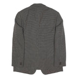 GIORGIO ARMANI Mens Grey Wool Blend Blazer Jacket XL Woven Classic Button