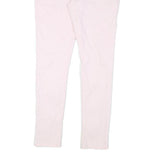 LEVI'S Womens Cotton Blend Pink Slim Skinny Trousers W34 L31 Stylish Fit Zip