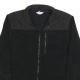 CALVIN KLEIN Womens Black Jacket L Polyester Zip Plain Classic Casual Outerwear