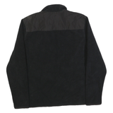 CALVIN KLEIN Womens Black Jacket L Polyester Zip Plain Classic Casual Outerwear