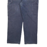 CARHARTT Mens Cotton Blend Navy Regular Fit Straight Trousers W38 L30 Workwear