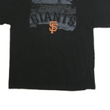 MAJESTIC Mens Black San Francisco Giants Graphic T-Shirt 2XL Short Sleeve Crew
