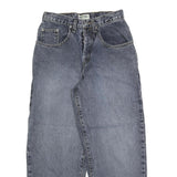 GUESS Womens Blue Regular Fit Straight Denim Jeans W27 L26 Classic Cotton Button