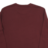 CALVIN KLEIN Mens Maroon Crew Neck M Cotton Blend Sweatshirt Pullover