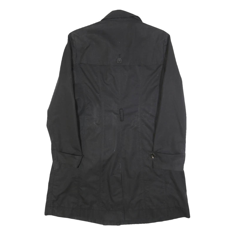 HUGO BOSS Womens Black Cotton Blend Double Breasted Jacket UK 16 Button Closure