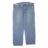 DICKIES Mens Regular Fit Blue Denim Jeans W42 L28 Classic Cotton Blend Zip