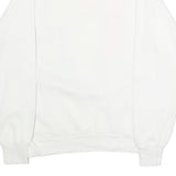 TEEJAYS Mens White Pullover M Cotton Blend Crew Neck Sweatshirt Colourblock Maui