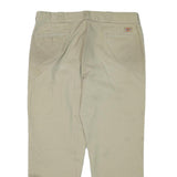 DICKIES Mens Regular Fit Beige Cotton Blend Trousers W38 L29 Workwear Zip