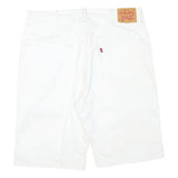 LEVI'S Mens Shorts White Cotton Blend Casual 2XL W38 Stylish Comfortable