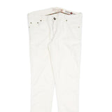 CONVERSE Womens White Slim Slim Fit Denim Jeans Zip W30 L33 Classic Style