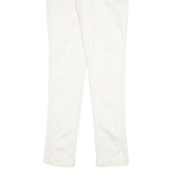 CONVERSE Womens White Slim Slim Fit Denim Jeans Zip W30 L33 Classic Style