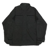 INVADER GEAR Mens Black Cotton Blend Tactical Jacket M Zip Plain Military Style