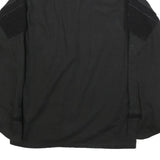 INVADER GEAR Mens Black Cotton Blend Tactical Jacket M Zip Plain Military Style