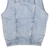 JOVANNI Mens Blue Denim Button Jacket S Cotton Casual Vintage Style