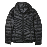 BLAUER Womens Black Quilted Puffer Jacket S Polyester Blend Zip Lightweight