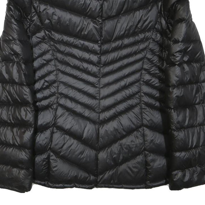 BLAUER Womens Black Quilted Puffer Jacket S Polyester Blend Zip Lightweight